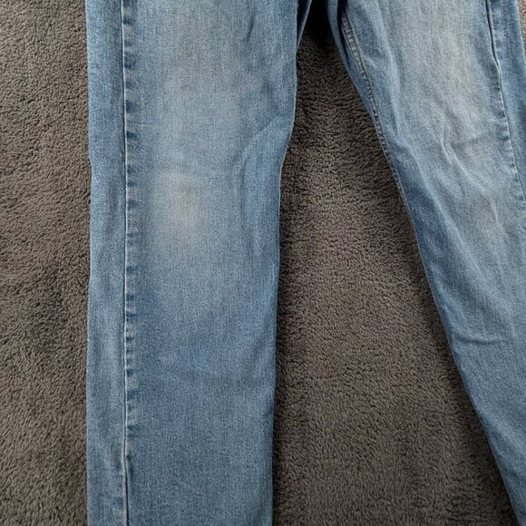 Levi's 505 Denim Jeans Blue ACTL 31x29 Zip Fly Cotton Blend Workwear Outdoors - Picture 5 of 16